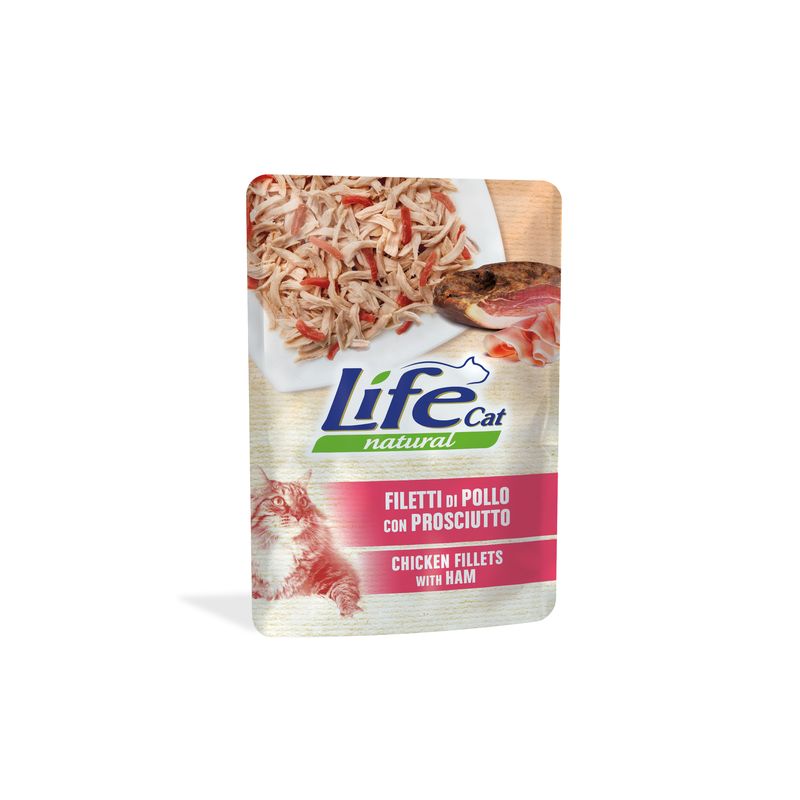 LIFE CAT POLLO E PROSCIUTTO BUSTINA 70 GR