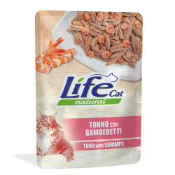 LIFE CAT TONNO VONGOLE E GAMBERETTI BUSTINA 70 GR