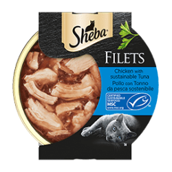 SHEBA FILETS POLLO E TONNO 60 GR