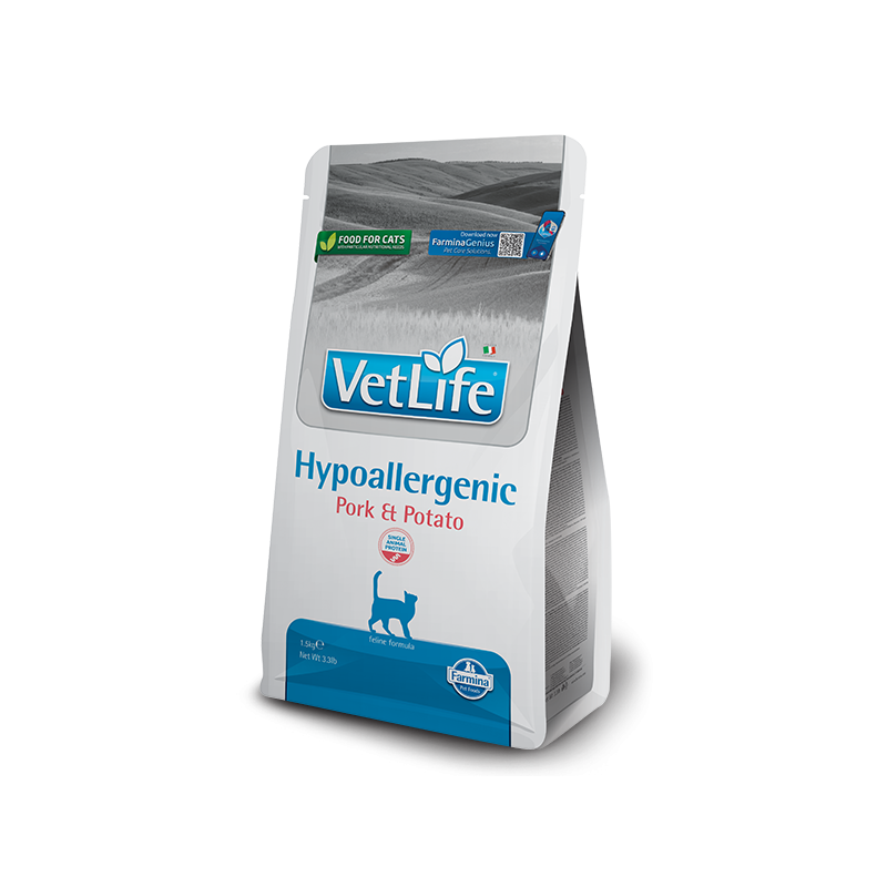 VET LIFE CAT HYPOALLERGENIC MAIALE E PATATE 1,5 KG