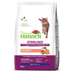 TRAINER NATURAL CAT STERILIZED SALMONE 3 KG