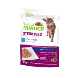 TRAINER NATURAL CAT MULTIPACK STERILIZED TONNO  4 BUSTINE...