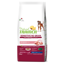 TRAINER NATURAL DOG SENSITIVE ADULT MEDIUM MAXI NO GRAIN...