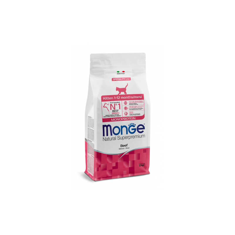 MONGE CAT KITTEN MANZO 400 GR