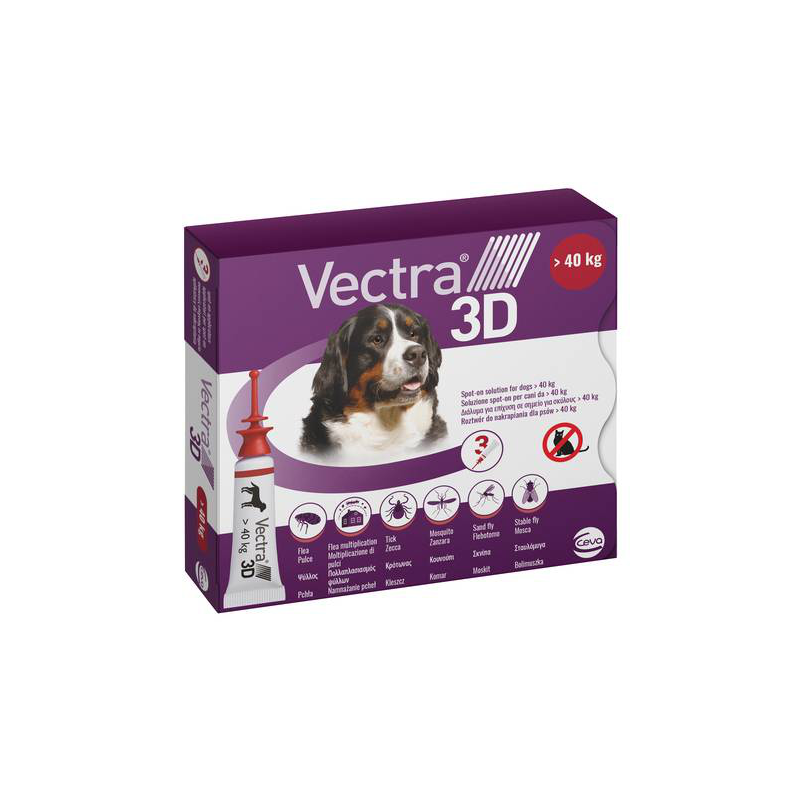 VECTRA 3 D CANI OLTRE 40 KG 3 PIPETTE