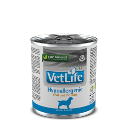 VET LIFE DOG HYPOALLERGENIC PESCE E PATATE 300 GR