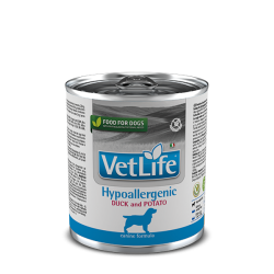 VET LIFE DOG HYPOALLERGENIC ANATRA E PATATE 300 GR