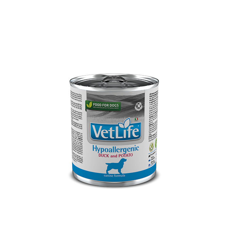 VET LIFE DOG HYPOALLERGENIC ANATRA E PATATE 300 GR