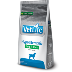 VET LIFE DOG HYPOALLERGENIC UOVA E RISO 2 KG