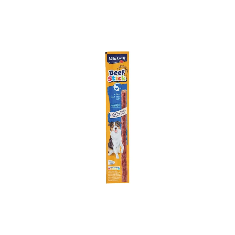 VK DOG BEEF STICK CUORE 12 GR