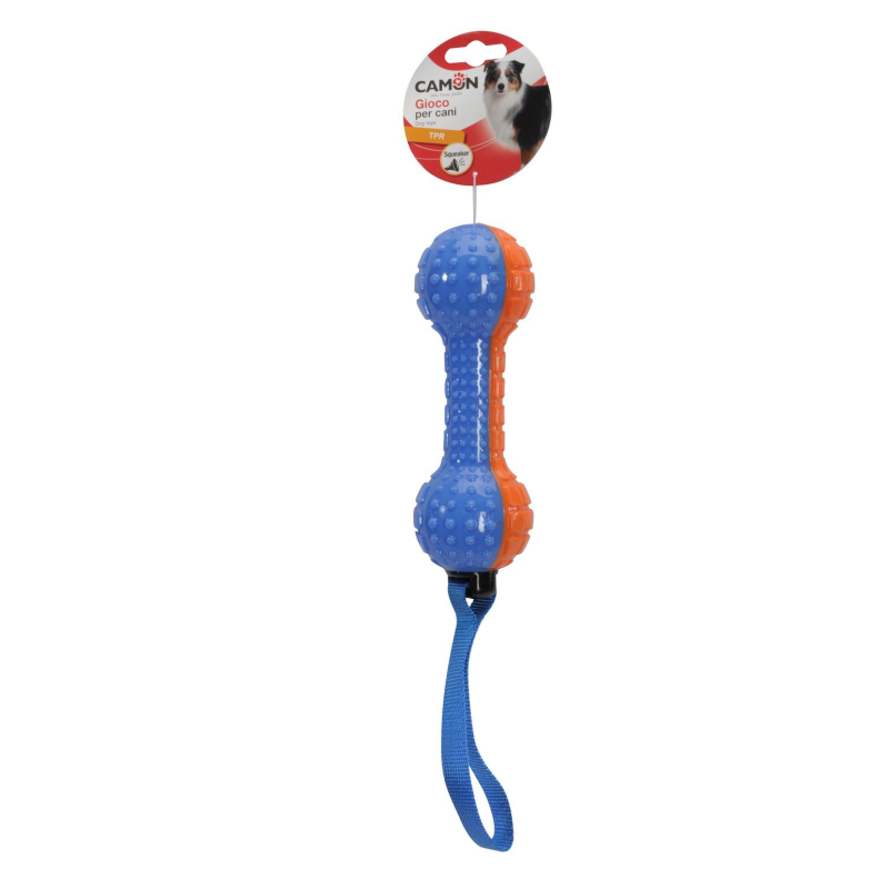 GIOCO CANE MANUBRIO IN TPR CON SQUEAKER 32 CM