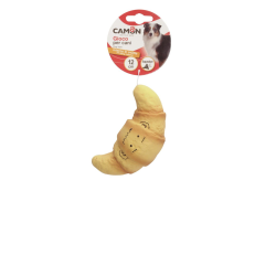 GIOCO CANE BRIOCHE IN LATEX CON SQUEAKER 12 CM