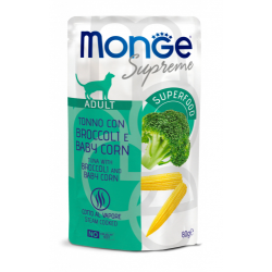 MONGE SUPREME ADULT TONNO BROCCOLI E MAIS BUSTINA 80 GR