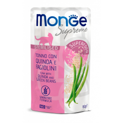 MONGE SUPREME STERILIZED TONNO QUINOA E FAGIOLI BUSTINA...