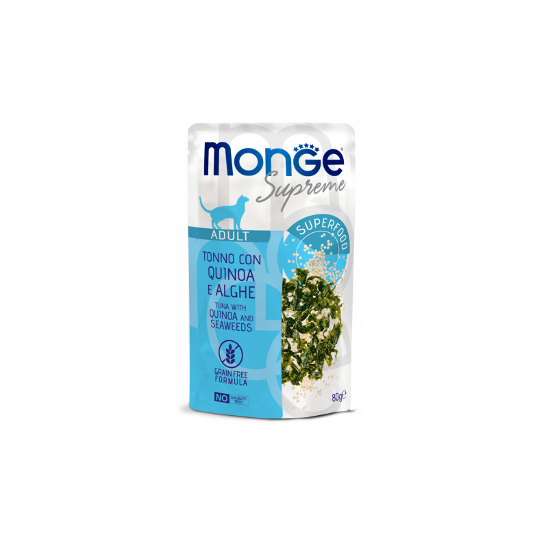 MONGE SUPREME TONNO QUINOA E ALGHE BUSTINA 80 GR