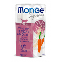 MONGE SUPREME KITTEN TONNO QUINOA E CAROTE BUSTINA 80 GR