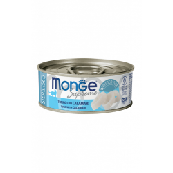 MONGE SUPREME STERILIZED TONNO E CALAMARI LATTINA 80 GR