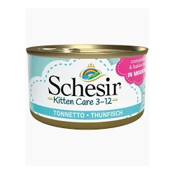 SCHESIR GATTO KITTEN TONNETTO IN MOUSSE LATTINA 85 GR