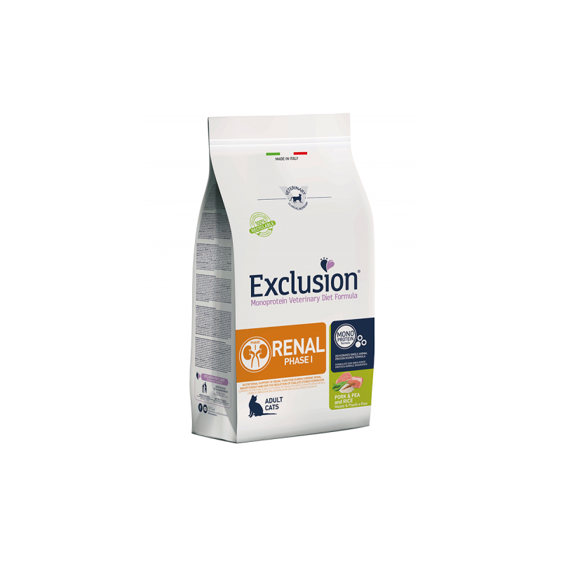 EXCLUSION CAT RENAL FASE I MAIALE E RISO 1,5 KG