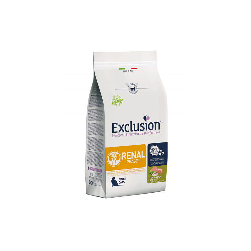 EXCLUSION CAT RENAL FASE II MAIALE E RISO 1,5 KG