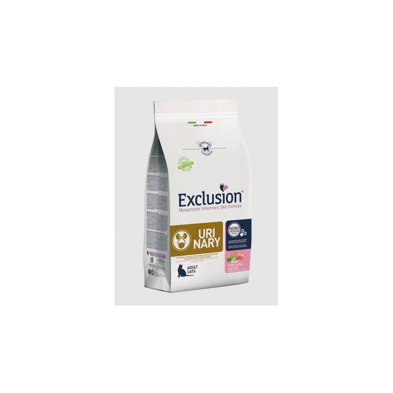 EXCLUSION CAT URINARY MAIALE E RISO 300 GR