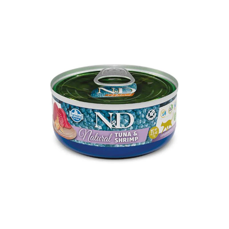 ND CAT NATURAL TONNO E GAMBERETTI 140 GR