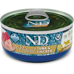 ND CAT NATURAL TONNO E POLLO 140 GR