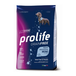 PROLIFE DOG GRAIN FREE ADULT MINI SOGLIOLA E PATATE 2 KG