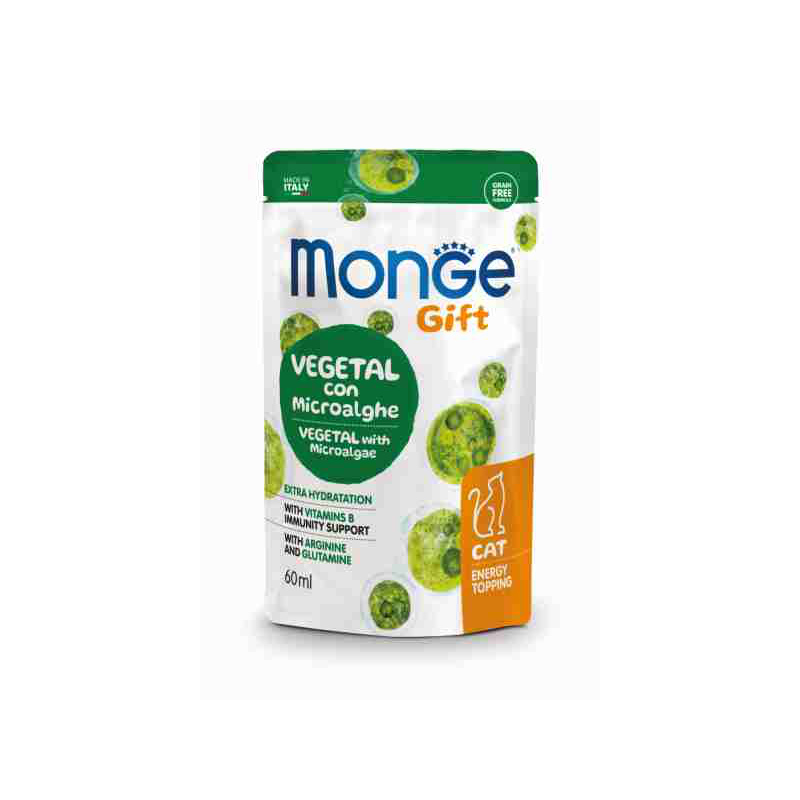 MONGE GIFT CAT VEGETAL MICROALGHE 60 ML