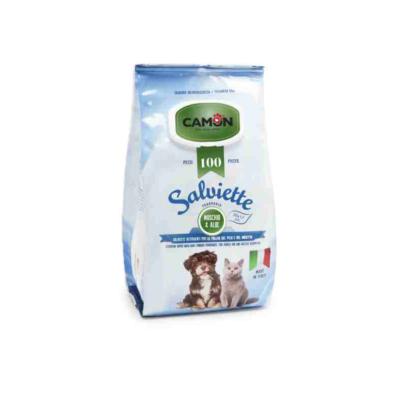 SALVIETTE CAMON MUSCHIO E ALOE 100 PZ