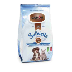 SALVIETTE CAMON LATTE E MIELE 100 PZ