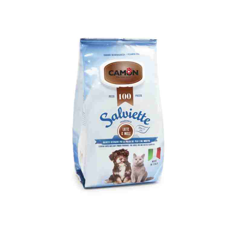 SALVIETTE CAMON LATTE E MIELE 100 PZ