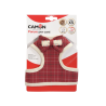 PETTORINA CON GUINZAGLIO "SCOTTISH RED" TG.S 10X1200 MM