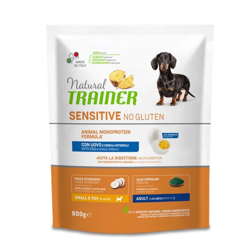 TRAINER NATURAL DOG SENSITIVE ADULT MINI UOVO E CEREALI 800 GR