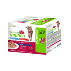 TRAINER NATURAL CAT MULTIPACK ADULT TONNO E MANZO 12...