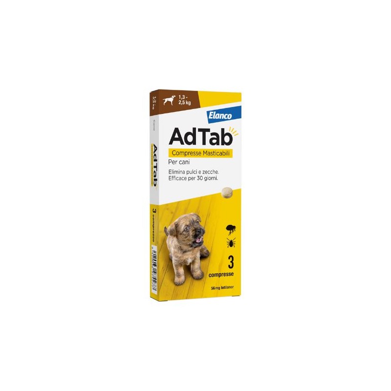 ADTAB CANE 56,25 MG MARRONE 3 COMPRESSE