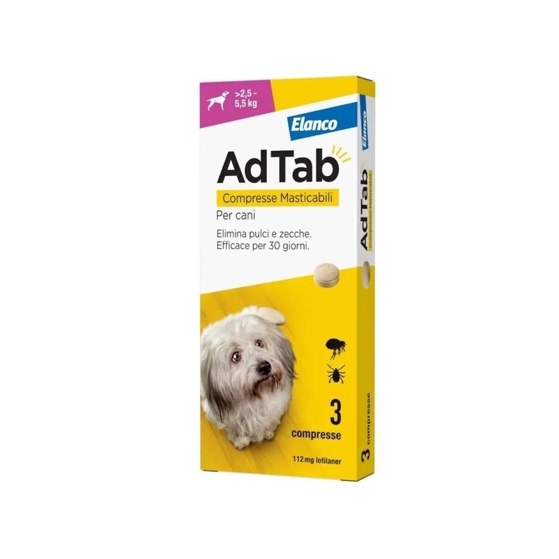 ADTAB CANE 112,5 MG ROSA 3 COMPRESSE