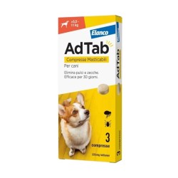 ADTAB CANE 225 MG ARANCIONE 3 COMPRESSE