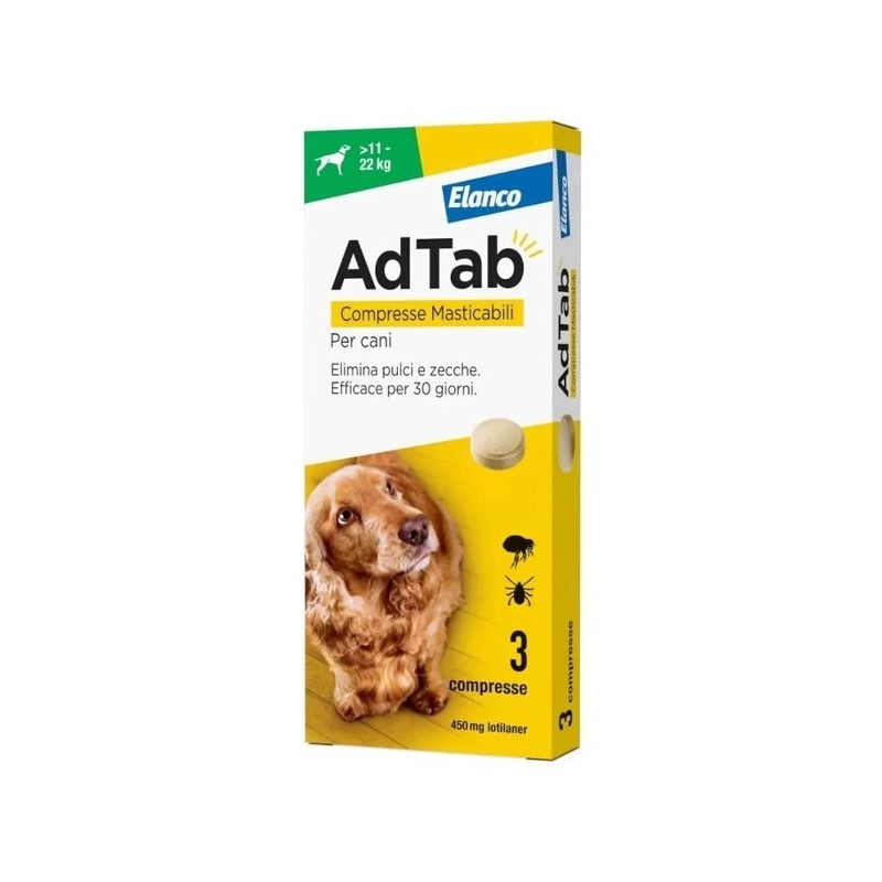 ADTAB CANE 450 MG VERDE 3 COMPRESSE