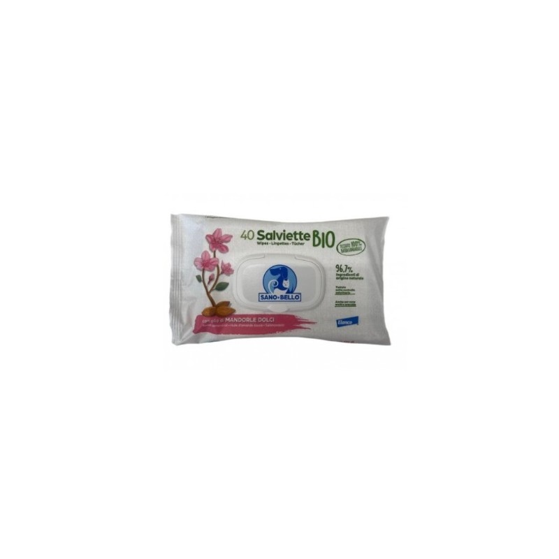 SALVIETTE ELANCO BIO OLIO DI MANDORLE DOLCI 40 PZ