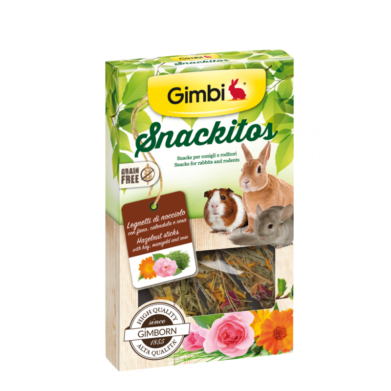 GIMBI SNACKITOS LEGNETTI DI NOCCIOLO 3 PZ