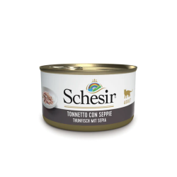 SCHESIR GATTO TONNO E SEPPIE LATTINA 85 GR