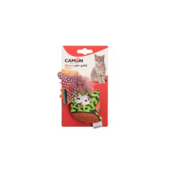 GIOCO GATTO UCCELLINI CON CAMPANELLINO 10 CM