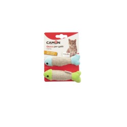 GIOCO GATTO PESCIOLINI COLORATI 11 CM