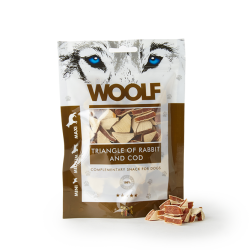 WOOLF TRIANGOLINI DI CONIGLIO E MERLUZZO 100 GR