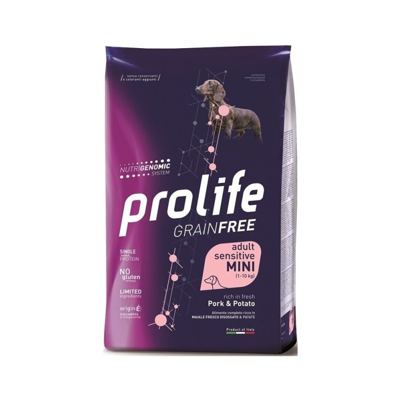 PROLIFE DOG GRAIN FREE MINI MAIALE E PATATE 2 KG