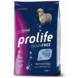 PROLIFE DOG GRAIN FREE MEDIUM LARGE SOGLIOLA E PATATE 2,5 KG