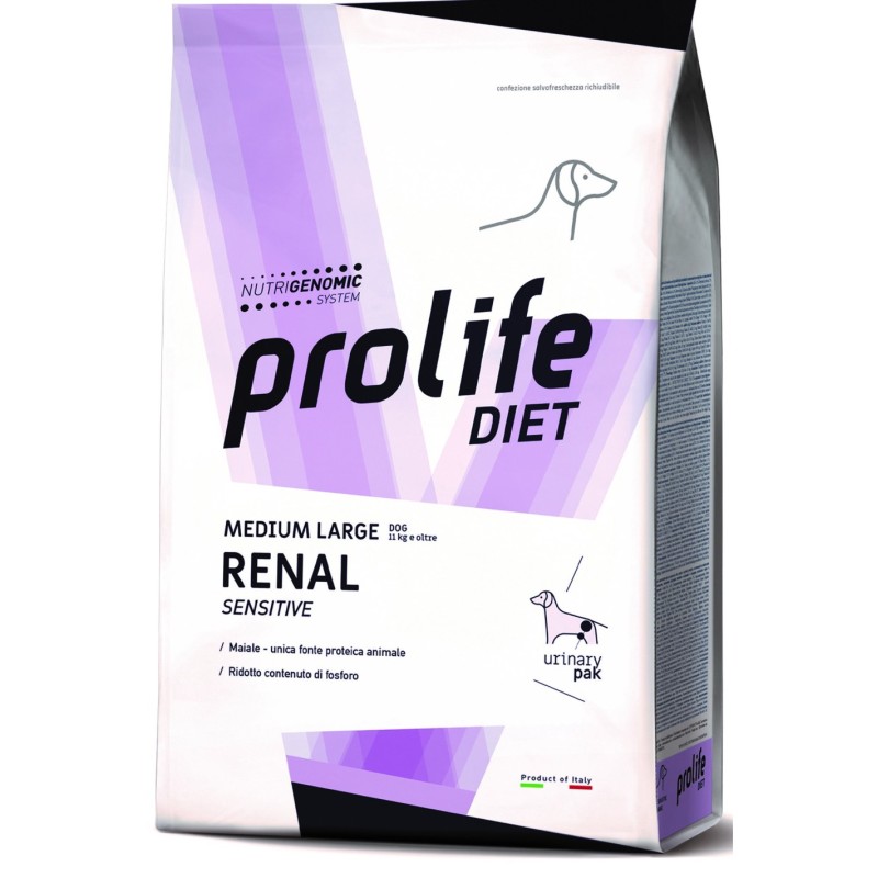 PROLIFE DOG VET RENAL MEDIUM LARGE MAIALE  2 KG