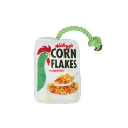 KELLOGG'S CORN FLAKES PELUCHES CON CORDA BIANCO 9X4X15 CM