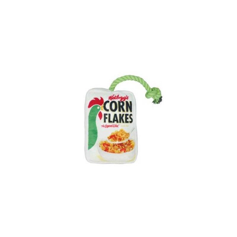 KELLOGG'S CORN FLAKES PELUCHES CON CORDA BIANCO 9X4X15 CM